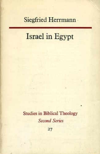 9780334007395: Israel in Egypt (Studies in biblical theology, 2d series)