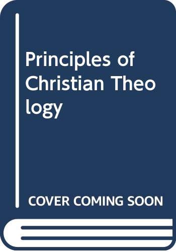9780334013013: Principles of Christian Theology