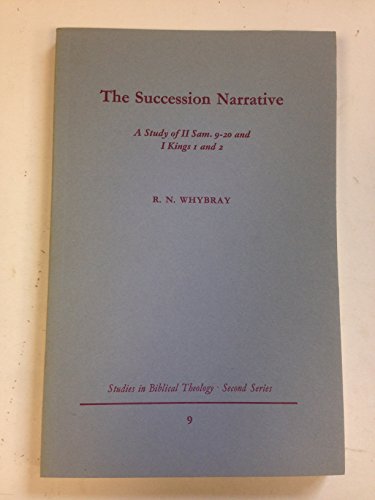 Beispielbild fr Succession Narrative (Study in Bible Theology) zum Verkauf von WorldofBooks