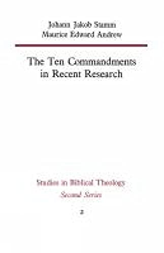 Stock image for The Ten Commandments in Recent Research (Study in Bible Theology) for sale by Chiron Media