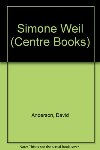 9780334017561: Simone Weil (Centre Books S.)