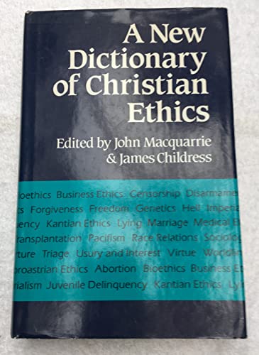 9780334022046: A New Dictionary of Christian Ethics