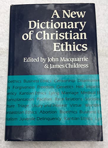 Stock image for A New Dictionary of Christian Ethics for sale by WorldofBooks