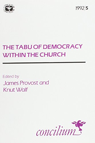 Imagen de archivo de Concilium 1992/5 The Tabu of Democracy within the Church a la venta por Redux Books