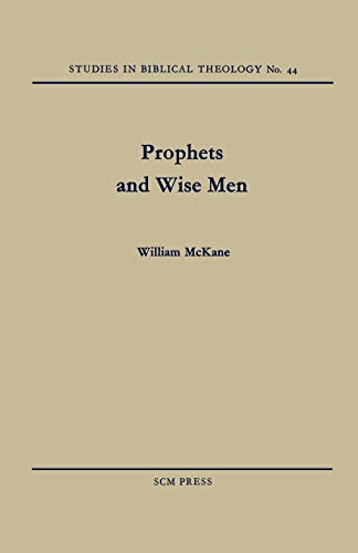 Imagen de archivo de Prophets and Wise Men (Studies in Biblical Theology) a la venta por Chiron Media