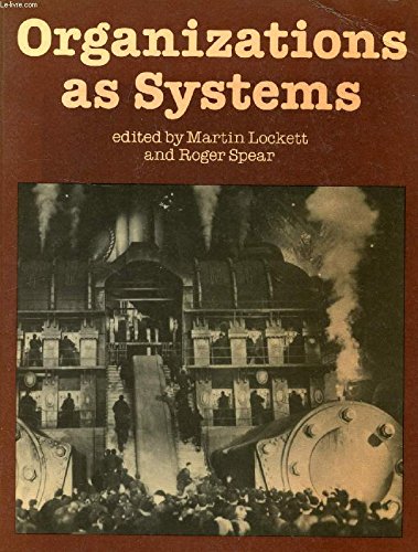 Imagen de archivo de Organizations as Systems a la venta por BookDepart