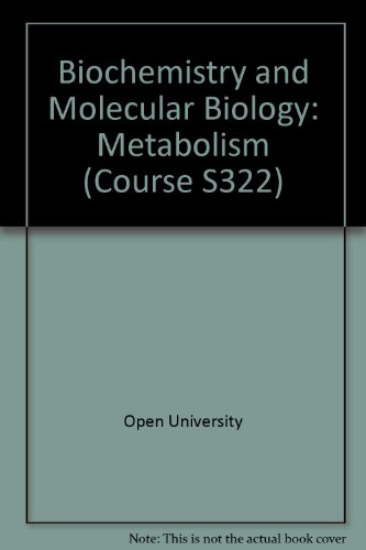 9780335044139: Biochemistry and Molecular Biology: Metabolism Unit 8-9 (Course S322)