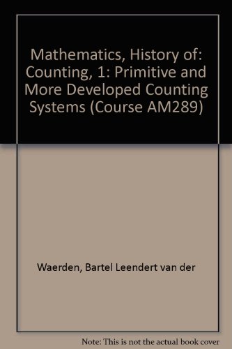 9780335050161: Counting, 1: Primitive and More Developed Counting Systems (Unit N1) (Course AM289)