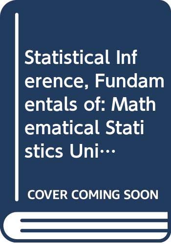 Stock image for Statistical Inference, Fundamentals of: Mathematical Statistics Unit 1-2 (Course M341) for sale by Phatpocket Limited