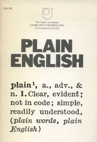 9780335089826: Plain English - See 2Ed (T101)