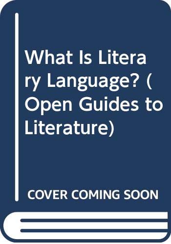 9780335090167: What is Literary Language? (Open guides to literature)
