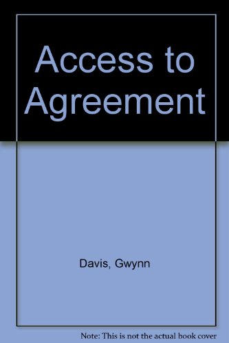Stock image for Access to Agreement : A Consumer Study of Mediation in Family Disputes for sale by Better World Books: West
