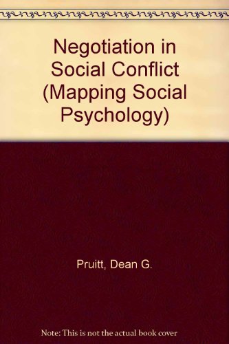 9780335098668: Negotiation in Social Conflict (Mapping Social Psychology S.)