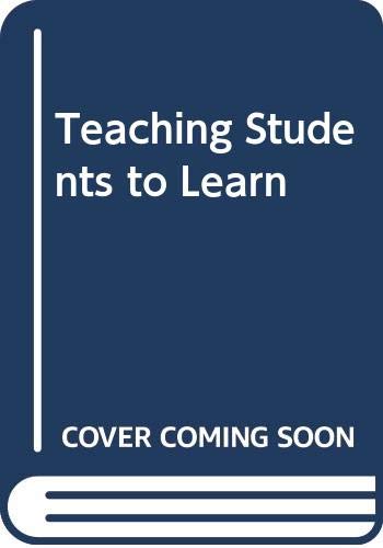 9780335100439: Teaching Students to Learn by Gibbs, Graham