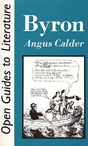 Beispielbild fr Byron (Open Guides to Literature) zum Verkauf von Anybook.com