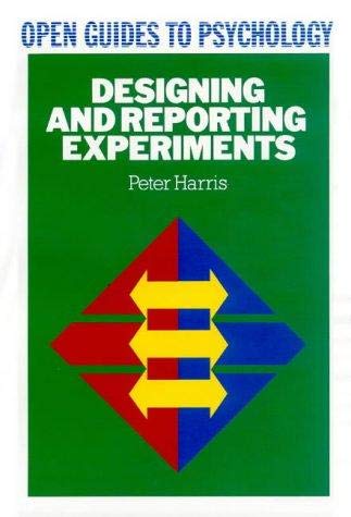 9780335153343: Designing and Reporting Experiments