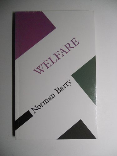 Welfare: Concepts in the Social Sciences (9780335155958) by Norman P. Barry