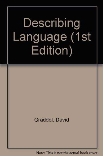Describing Language Cl (9780335159802) by Graddol &