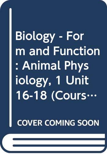 Stock image for Animal Physiology, 1 (Unit 16-18) (Course S202) for sale by WorldofBooks