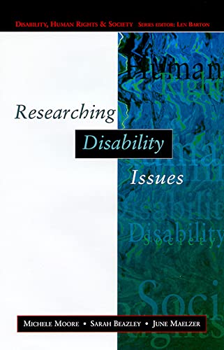 Beispielbild fr Researching Disability Issues zum Verkauf von Better World Books Ltd