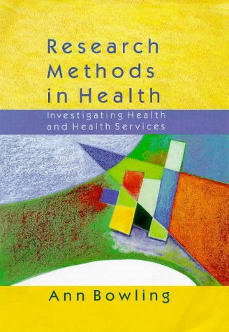 9780335198863: Research Methods in Health: Investigating Health and Health Services