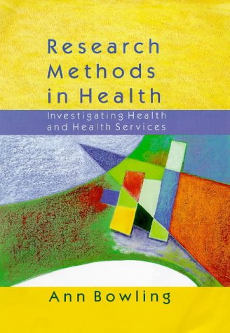 9780335198863: RESEARCH METHODS IN HEALTH