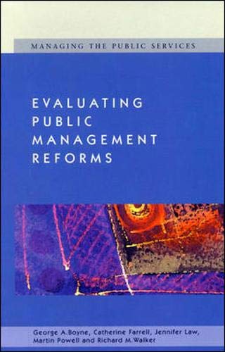 9780335202478: Evaluating Public Management Reforms (Managing the Public Services)