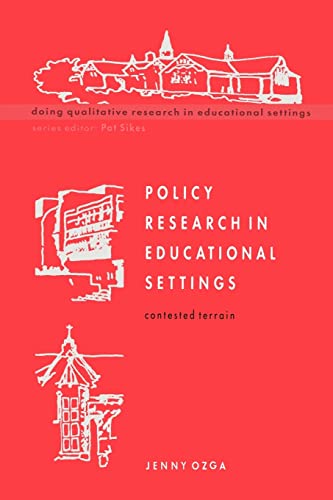 9780335202959: Policy Research in Educational Settings (Doing Qualitative Research in Educational Settings)