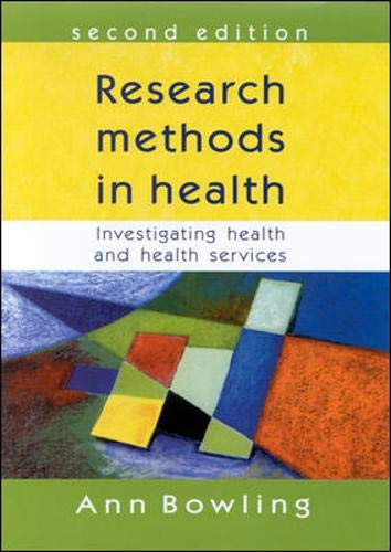 Beispielbild fr Research Methods in Health zum Verkauf von WorldofBooks