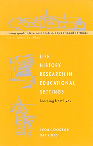 Imagen de archivo de Life History Research In Educational Settings (Understanding Social Research) a la venta por WorldofBooks