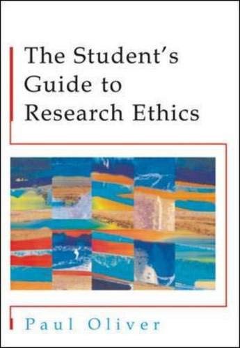 Beispielbild fr The Students' Guide to Research Ethics zum Verkauf von WorldofBooks