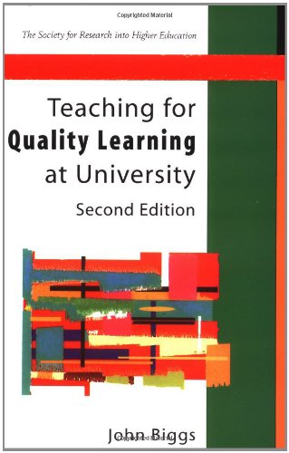 Beispielbild fr Teaching For Quality Learning at University: What the Student Does (Society for Research into Higher Education) zum Verkauf von WorldofBooks