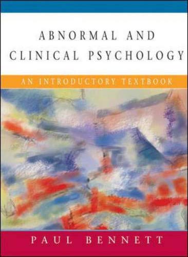 9780335212378: Abnormal and Clinical Psychology: An Introductory Textbook