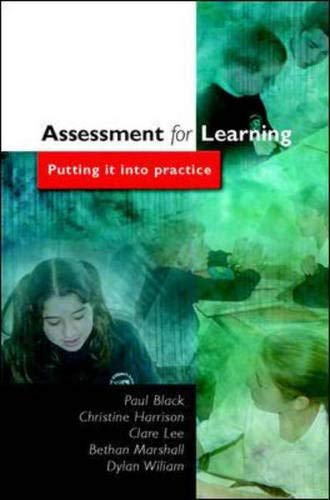 Assessment for Learning (9780335212989) by Black, Paul; Harrison, Chris; Lee, Clara; Marshall, Bethan; Wiliam, Dylan