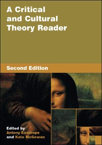 9780335213566: A Critical and Cultural Theory Reader
