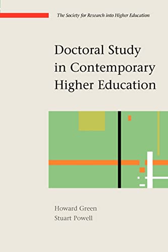Imagen de archivo de Doctoral Study in Contemporary Higher Education (Society for Research into Higher Education) a la venta por Penn and Ink Used and Rare Books