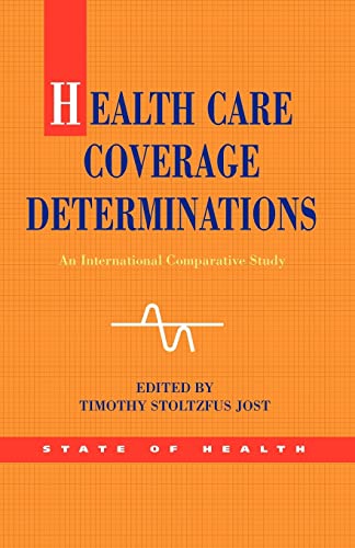 Imagen de archivo de Health Care Coverage Determinations : An International Comparative Study a la venta por Better World Books