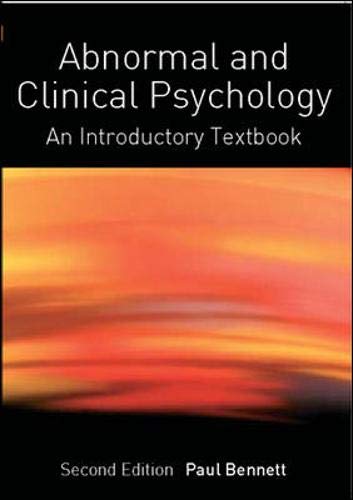 Beispielbild fr Abnormal and Clinical Psychology: an introductory text zum Verkauf von WorldofBooks
