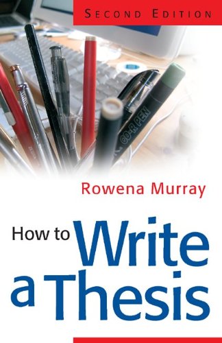 9780335219681: How to Write a Thesis