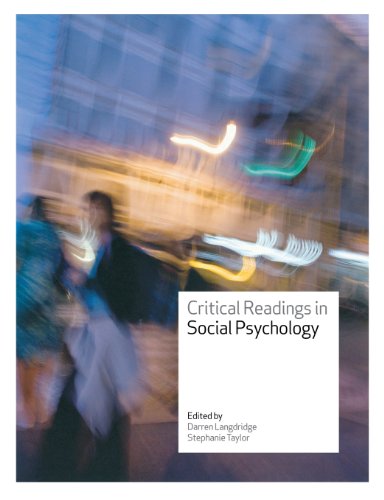 Beispielbild fr Critical Readings in Social Psychology zum Verkauf von Better World Books