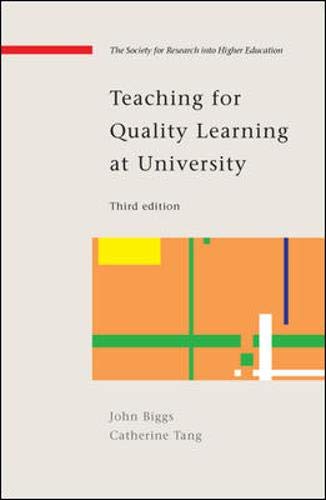 Stock image for Teaching for Quality Learning at University (Society for Research into Highter Education) for sale by WorldofBooks