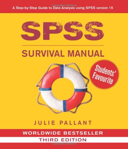 Stock image for SPSS Survival Manual: A Step by Step Guide to Data Analysis Using SPSS for Windows (Version 15), 3rd Edition for sale by ZBK Books