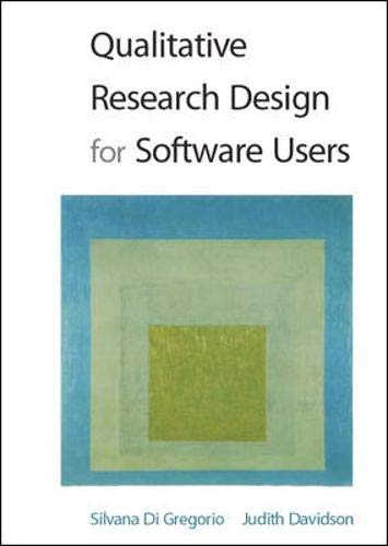 Stock image for Qualitative Research Design for Software Users for sale by Bookoutlet1