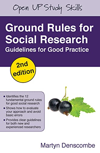 Imagen de archivo de Ground Rules for Social Research a la venta por Better World Books Ltd