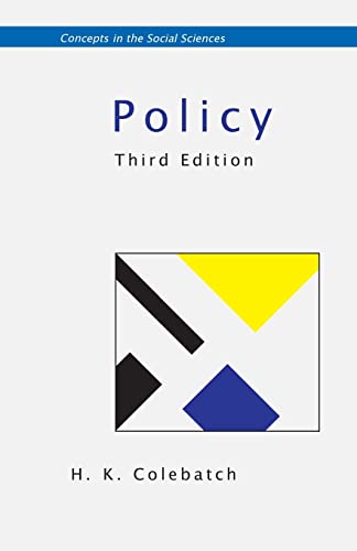 Imagen de archivo de Policy (Concepts in the Social Sciences) a la venta por medimops