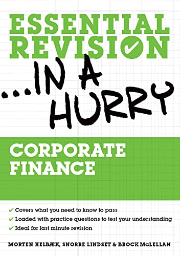 Imagen de archivo de Corporate Finance (Essential Revision in a Hurry) a la venta por dsmbooks