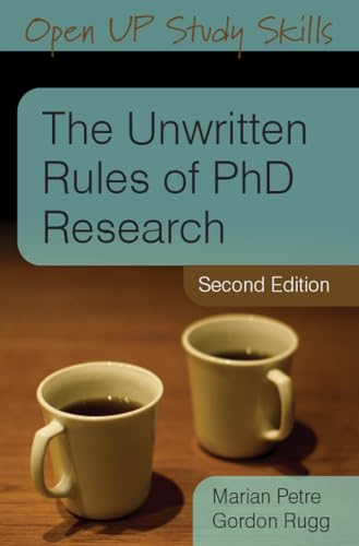 Imagen de archivo de The Unwritten Rules of PhD Research a la venta por Better World Books