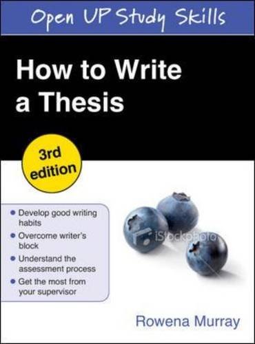 9780335244294: How to Write a Thesis