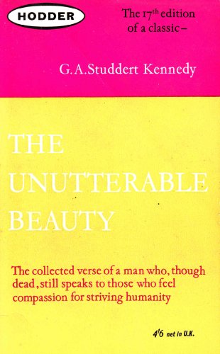 Beispielbild fr Unutterable Beauty zum Verkauf von Better World Books: West