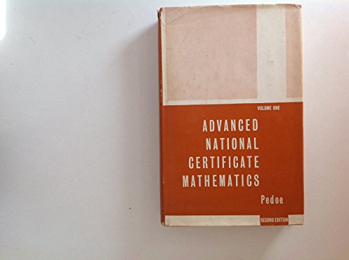 Stock image for Advanced National Certificate Mathematics Volume One for sale by Goldstone Books